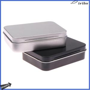 【jianzhanqinl】 1PC Frosted sắt hộ gia đình lưu trữ hộp kim loại hộp thiếc mạ container rỗng bản lề nắp nhỏ rỗng hộp lưu trữ