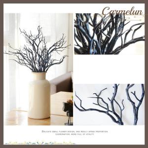 [Carmelun] Nhân Tạo Cây Dài Chi Nhánh Tự Làm Đảng Màu Đen Trang Trí Nhà Máy Tối Ma Thuật Phong Cách Cây Cho Khách Sạn Cửa Hàng Nhà Hàng Trang Trí Nội Thất