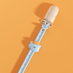 HamshMoc Soft silicone baby anti-loss rope for Teether Pacifier Silicone Soft high elasticity Infants Soother Nipple Clip Chain Holder Strap easy to clean