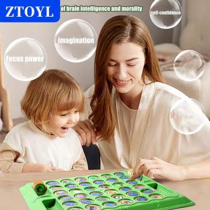 [COD]🔥🔥🔥ZTOYL 1 Set Logical Thinking Cognitive Animal Learning Memory Matching Chess Kids Toy Animal Flip Chess Classic Strategy Board Game