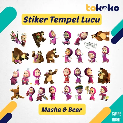 Stiker Tempel Hp Laptop Tumbler Casing Karakter Kartun lucu Setiker Cromo Glossy Waterproof