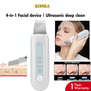 Ultrasonic Facial Scrubber Blackhead Removal Whitehead Removal Face Clean EMS Face Massager Gua Sha 美容仪