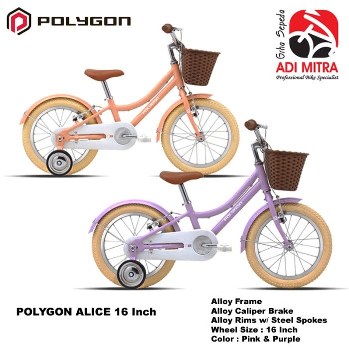 Polygon Alice 16 Inch Sepeda Anak Lazada Indonesia