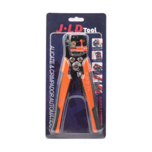 JLD Tang Potong Kabel 0.2-6mm Self-Adjusting Wire Stripper 10-24 AWG Tang kupas kabel multifungsi Tang pemotong 3 in 1 Stripper/Cutter/Crimping Heavy Duty