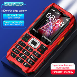 Original brand new SOYES K80 Vibration big button 2.4 Inches Cellphone 1800mAh Dual SIM Cards Loud Sound MP3 FM double flashlight Elder Mobile Phone
