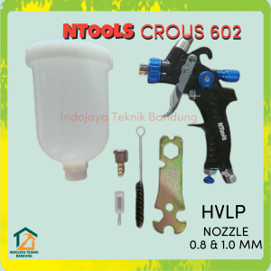 Spray Gun Ntools Crous 6 Hvlp Nozzle 0.8 dan 1.0 mm