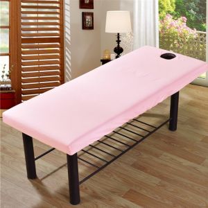 MLADEN 190x70cm Beauty Salon Massage Sheet Body SPA Soft Fabric BedSheet Relaxation Table Bed Cover Sheet with Face Breath Hole