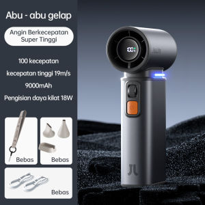 JISULIFE Ultra1 Super-high Speed and Energy Saving Kipas Angin Turbo Jet 9000mAh Battery 20W Super Fast Charging Dengan Kecepatan 1-100 Tampilan LED Handheld Fan Mini Portable