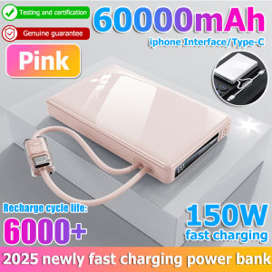 【24-hour delivery】50000 mAh 150W 3c powerbank ccc power bank fast charging magsafe portable charger wireless battery slim certified 充电宝