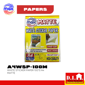Do It Home MGK A4WSP-100M White Sticker Paper 100s A4 Matte