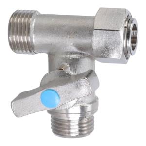 Thép dừng van Adapter t Kết nối van Adapter đa năng Van cho vòi xịt Bồn Cầu & nhà vệ sinh xe tăng cài đặt