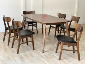 GF 5s RETRO DINING ROOM SET [1+6] / dining table / meja makan