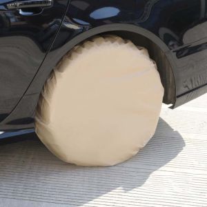 HEALMEYOU Dustproof Universal Wheel Tire Covers Waterproof UV Sun Protector Tyre Protection Cover Anti-aging Wear-resistant Full Wrapped Car Wheel Tire Cover for Camper Car Truck