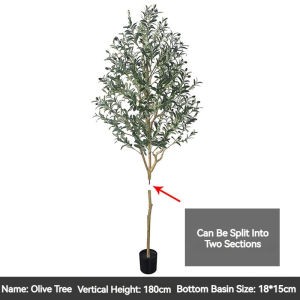 Artificial Olive Tree Fake Potted Olive Tree Large Artificial Olive Suitable for Modern Home Office Living Room Floor Decoration Interior