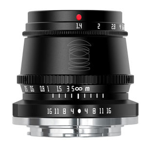 TTArtisan 35mm F/1.4 APS-C Format FUJIFILM X Mount Prime Lens Large Aperture Sonnar Optical Design Full Metal Body MF Manual Focus 11" Focus Distance Clicked Aperture Ring for Smooth Bokeh & Low Light Photography | Black Silver | JG Superstore