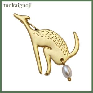 tuokaiguoji Creative Kangaroo Brooches Light Luxury Pin Badge Buttons Brooch Vintage Versatile Clothing Jewelry Accessories Gifts