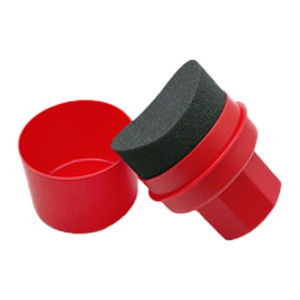 ​​Curved Tire Waxing Sponge Applicator With Lid High Density Car Polishing Tool​​