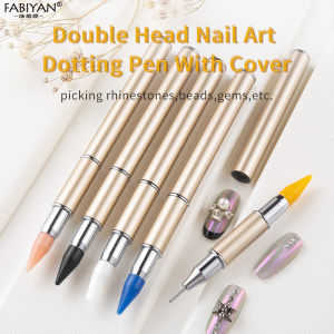 Dual Heads Nail Art Dotting Wax Pen Rhinestones Gem Picker Crystal Picking DIY Point Drill Tools