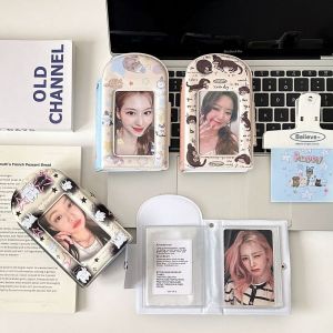 TSEVD Cartoon Idol Photocard Holder Card Sleeve Card Photo Card Package Star Album Cute Bus Card Holder Small Card Album Student