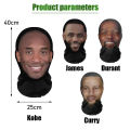 Topeng Halloween Cosplay Kobe/Curry/James/Durant 3D Seamless Magic Funny Celebrity Face Mask uni Bandana Tube Neckchief gaiter Warmer Face Cover Head Scarf Headband Headwear Masker Penutup Kepala Topeng Wajah 3D. 