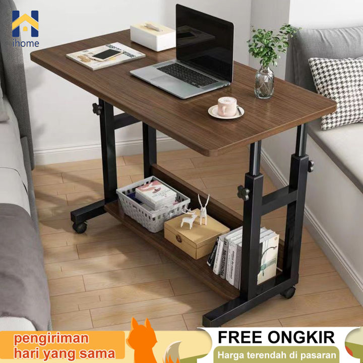 BM Meja Laptop Adjustable Dengan Roda Meja Kerja Adjustable Meja ...