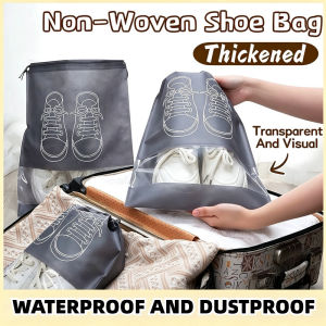 5PCS Waterproof Shoes Bag Travel Drawstring Non Woven Travel Bag Portable Dustproof Shoes Bags