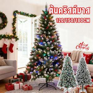 Comforts Home ต้นคริสต์มาสคุณภาพสูง ขนาดใหญ่ ฐานมั่นคงมาก สีเขียว/ขาว ตกแต่งคริสต์มาส 120-210cm Christmas Tree