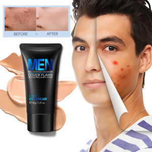 LAIKOU Men BB Cream Concealer Moisturizing Oil Control Anti-aging Makeup Base Cream 40g