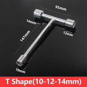 XIJIBAN T Handle Socket Wrench Hand Repair Tool Triple Head T Type Hex Nut Driver Durable 3-Way Hex Socket Spanner Bicycle