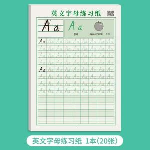 3 Books/Set English Reusable Copybook for Calligraphy Learn Alphabet Children Handwriting Practice Books Baby Libros Toy for Kid衡水体英语字帖初中生练字帖凹槽高中生英文单词满分作文中考七年级八九高考手写体硬笔成人书法字母书写练习描红本