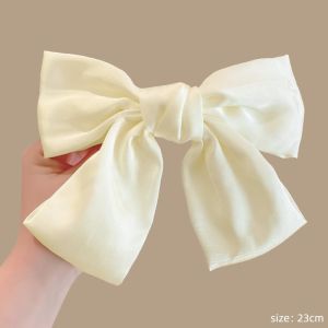 Kẹp Tóc Đính Nơ Chất Lụa Satin Mềm Nhiều Màu HOT TREND