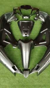 ชุดสีเวฟ125Rหัวแหลมเบ้ากุญแจกลมสีเทาเมด11มี10ชิ้นแถมฟรีน๊อตพอช