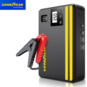 Bộ kích nổ kiêm bơm lốp ô tô và sạc dự phòng Goodyear GY-5296 dung lượng pin 10400mAh 3.7V (14.8V2.6A-h) - Hàng chính hãng bảo hành 12 tháng