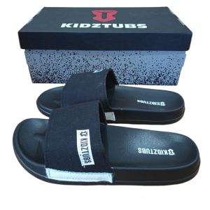 KIDZTUBS Sandal Anak Laki Laki Karet Slip On Selop Slide Jepit Karakter Hitam 6 10 Tahun Kaki Fashion 1648101024