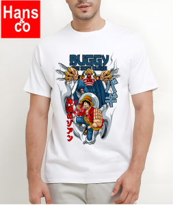 Kaos Pria Model Terkini Trending Motif 3D Bahan katun 24s Buggy H0607