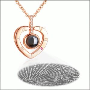 เครื่องประดับ หินควอทซ์สีดํา สร้อยคอ งานแต่งงาน วันวาเลนไทน์ จี้ โทนสีโรสโกลด์ วันเกิด ประณีต