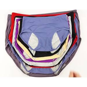 1pcs Womens Physiological Briefs Girl Menstrual Panties Ladies Period Leak Proof Panty Mid Waist Ice Silk Underwear
