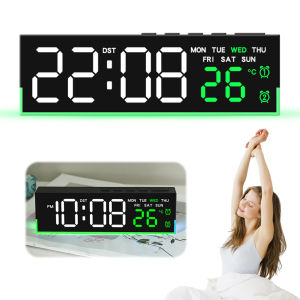 Digital LED Alarm Clock with USB Charging Large Screen for Bedroom Living Room Decor Stylish Desk Clock