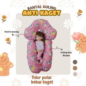 Bantal Guling Bayi Anti Kaget Bantal Peluk Bayi Animal forest