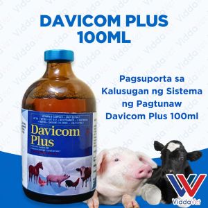 VIDDAVET Davicom Plus 100ml B-Complex with Liver Extract for Swine Poultry & Livestock Vitamin Supplement for Animal