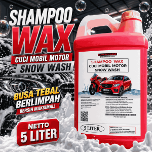 Shampoo wax 5 liter kental dan busa berlimpah cuci mobil motor shampoo terbaik sabun