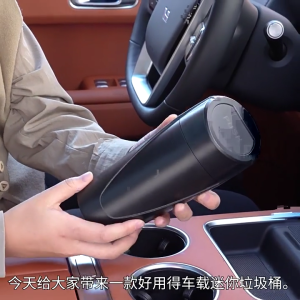 Convenient Car Waste Bin with Press Top Car Garbage Holder with Easy Press Lid Press to Open Car Litter Bin ABS Storage