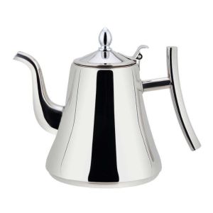 MMLUCK Removable Tea Pot With Filter with Lid Thickened Water Kettle With Strainer Nordic Design Comfortable Handle Coffee Kettle Hotel Use
