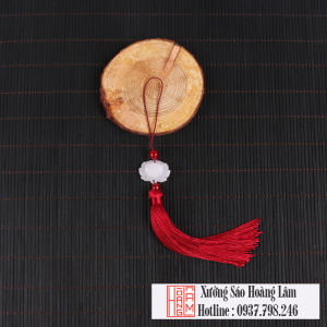 [HCM]Dây Treo Trang Trí Ngọc Bội Bông Sen Tam Sinh Tam Thế tua rua phong cách cổ trang Xưởng Sáo Hoàng Lâm