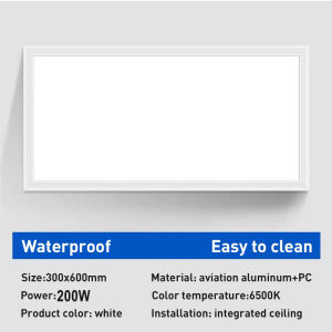 Floodlight Bathroom Bedroom Ceiling LED Recessed Flat Panellight Office Lighting Ceiling Light 60*60CM Integrated Ceiling Ultra-thin Waterproof LED Panel Light For Kitchen/Toilet 【Warranty】