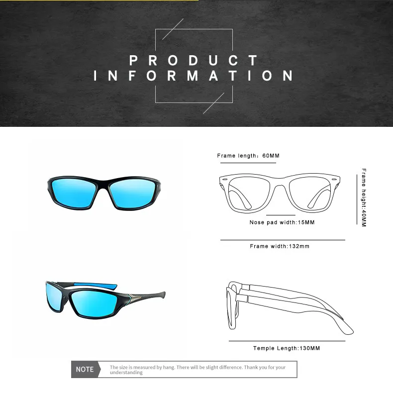 2020 New Poc Polarized Sunglasses Fishing Men's Retro Travel Sunshade  Classic Driving Driving Glasses