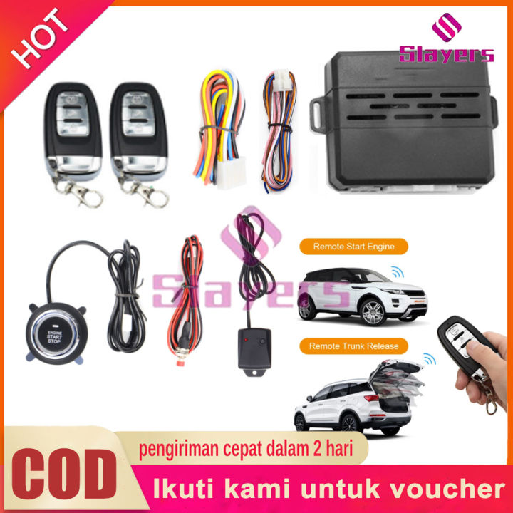 Slayers Universal Alarm Mobil Keyless Entry System Push Start One ...