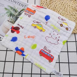 Muslin Cotton Baby Towel 6 Layer Handkerchief Newborn Feeding Hand Towel for Toddler