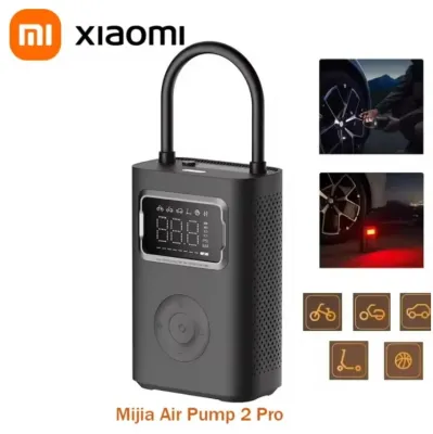 Xiaomi Mijia Air Pump 2 Pro Portable Electric Air Compressor Inflatable Treasure 150psi High Pressure For Bike Motorcycle Car Soccer (Singapore Seller)