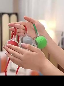 PetPhindU Bite-Resistant Automatic Cat Ball Cat Toy Ball Self-Entertainment Artifact with RopeSupplies Jumping Ball Rechargeable Automatic Silent Toy Suitable for Cats and Dogs (Green)